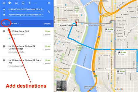 Get directions & show routes .